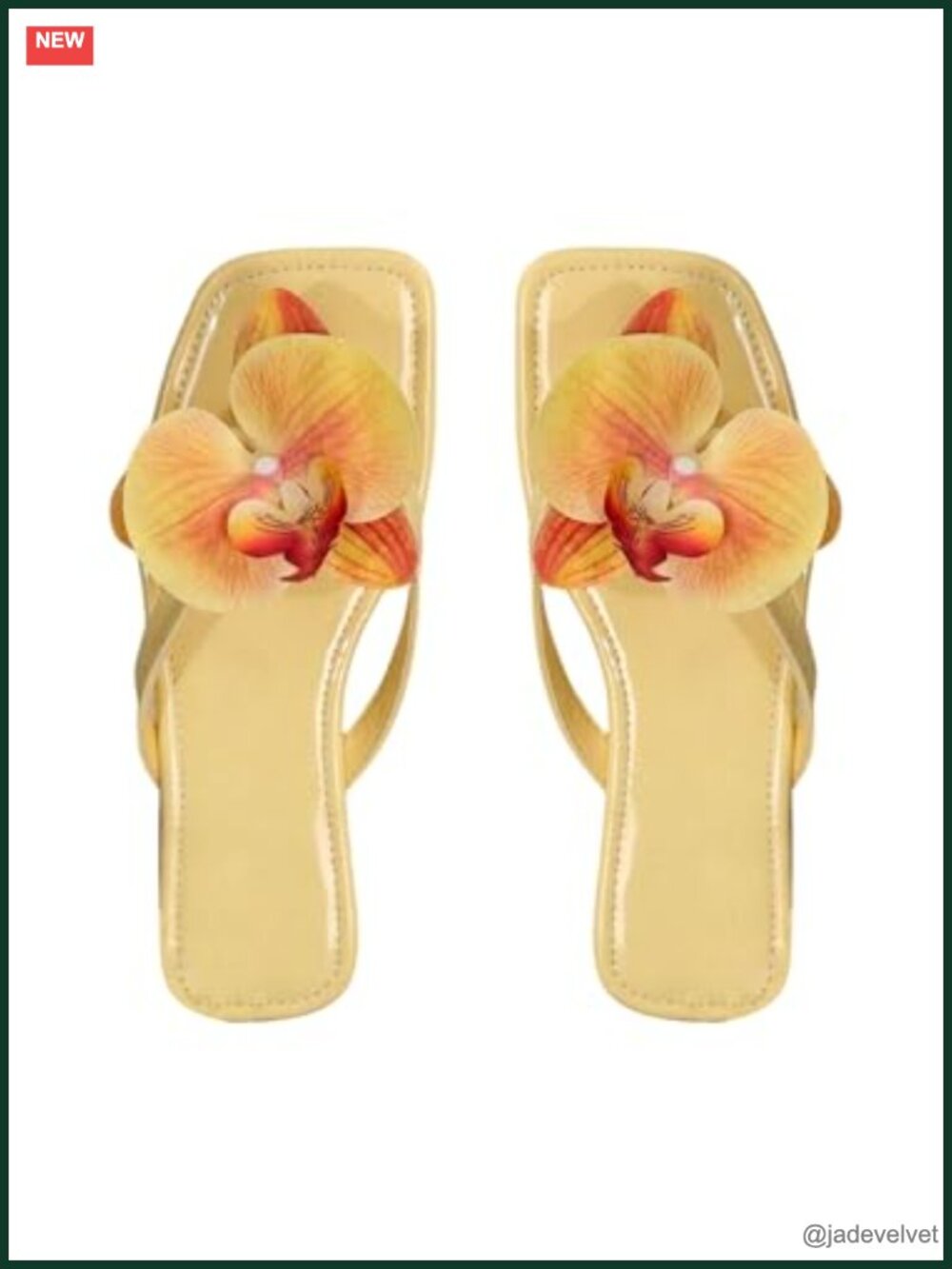Faux Leather Square Toe Flip Flops Flat Sandals Beach Slippers